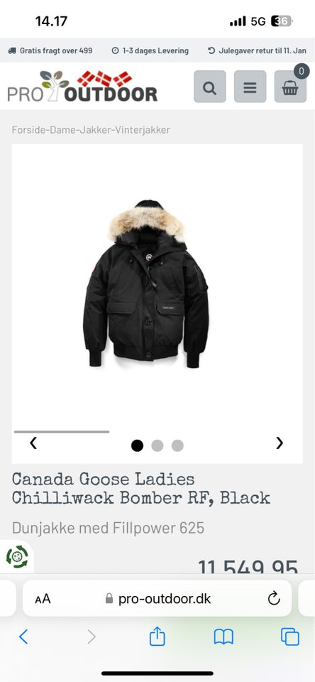 Jakke, str. XL, Canada goose