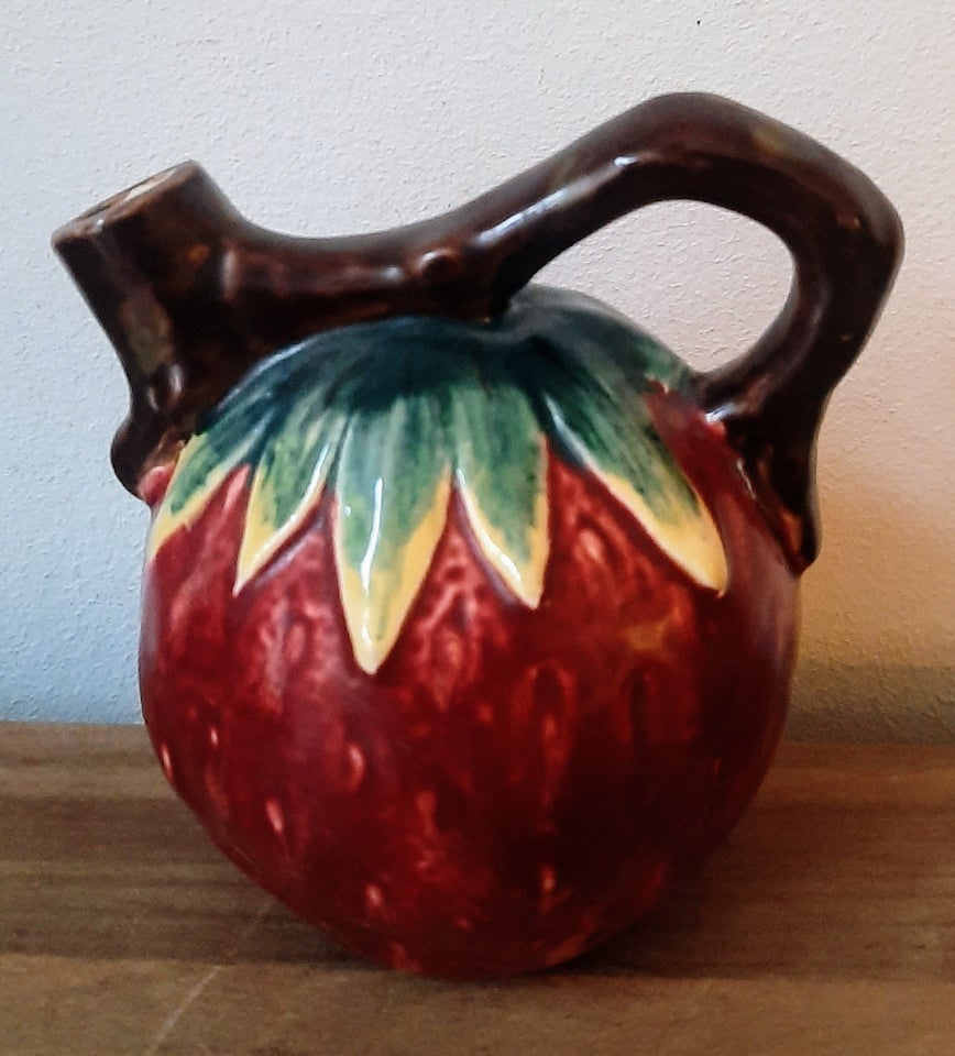 Jordbær kande I keramik Retro