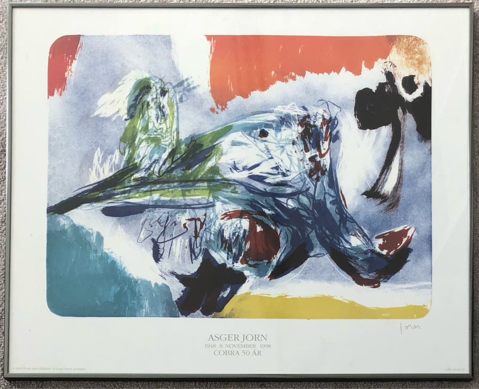 Litpgrafi, Asger Jorn , b: 70 cm h: 57