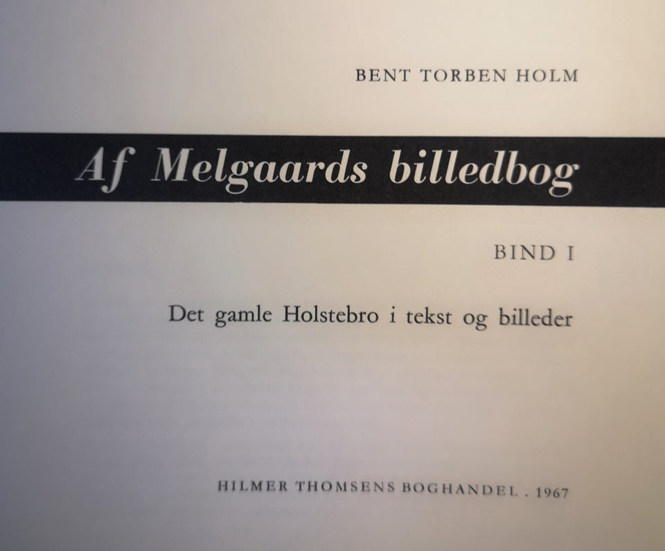 AF MELDGAARDS BILLEDBOG 1 , Det