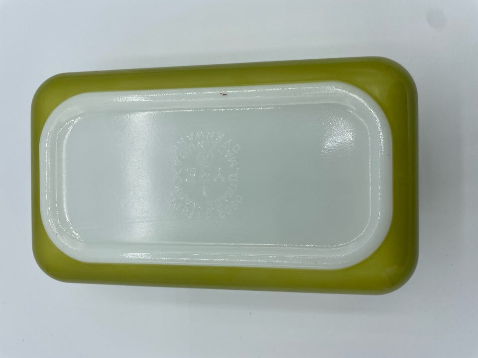 Glas Grøn vintage pyrex bageform