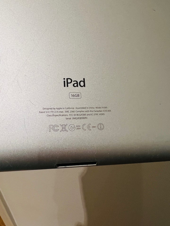 iPad 2, 16 GB, hvid