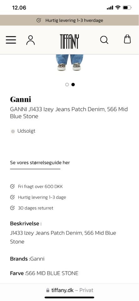 Jeans, Ganni, str. 28