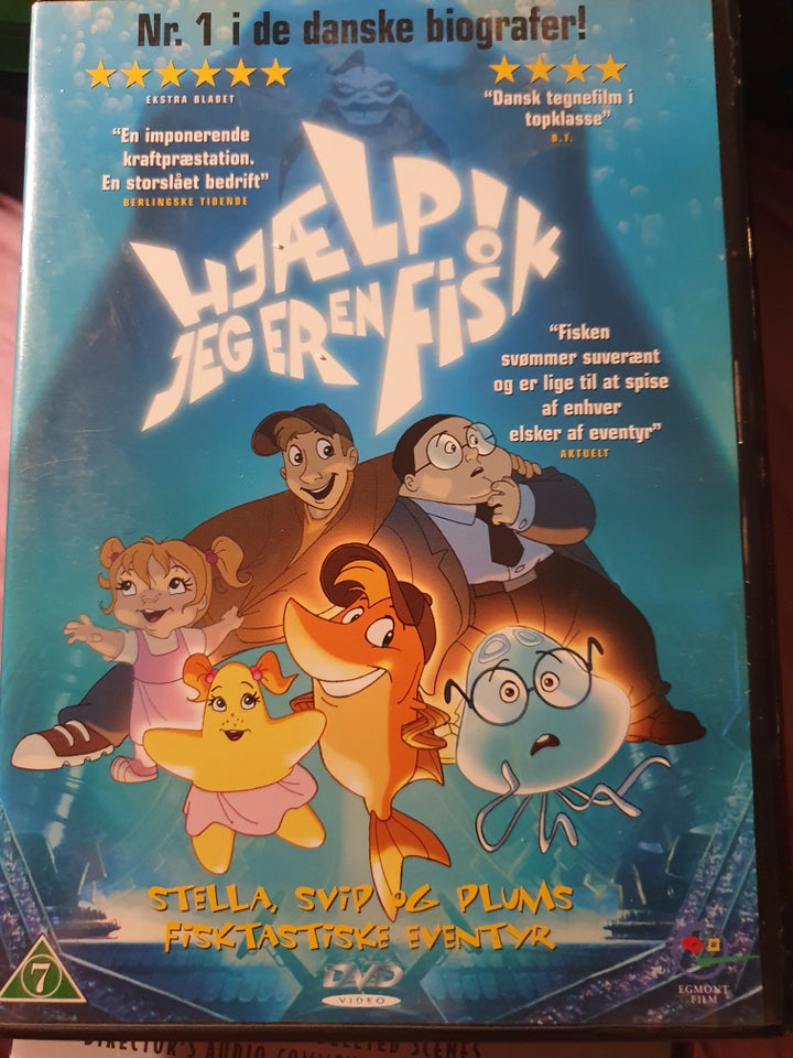 Hjælp jeg er en fisk, DVD, tegnefilm