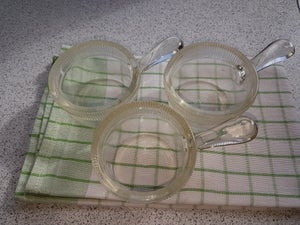 Glas Ildfaste skåle med hank