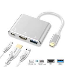 Adapter, USB C HDMI 3 i 1 USB-c