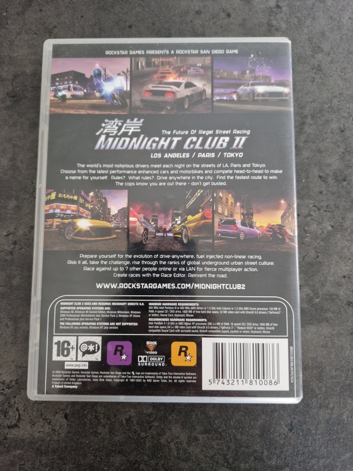 Midnight club 2, til pc, action