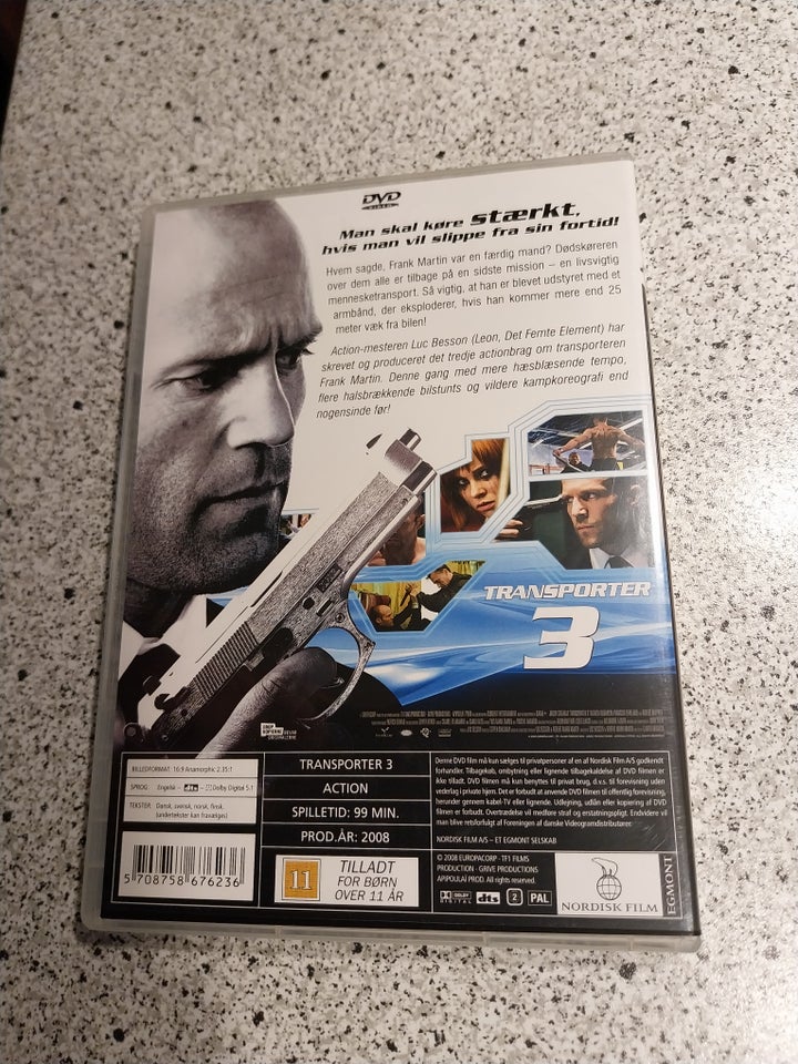 THE TRANSPORTER 3 DVD action