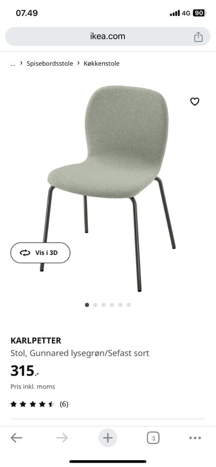 Spisebordsstol, Ikea