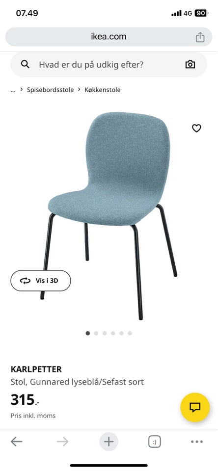 Spisebordsstol, Ikea