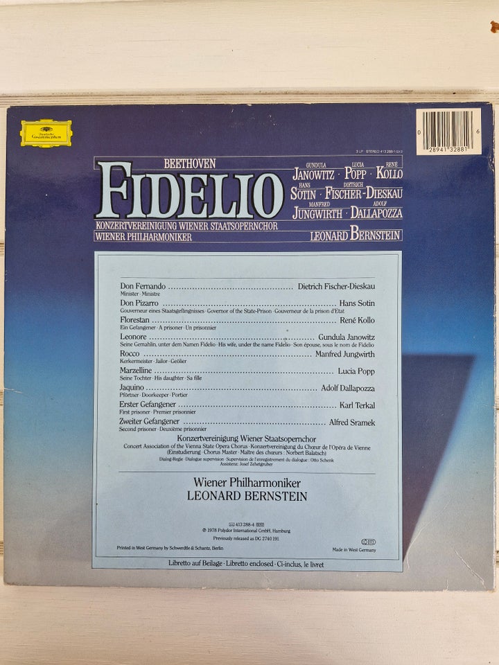 LP, Ludwig van Beethoven, Fidelio