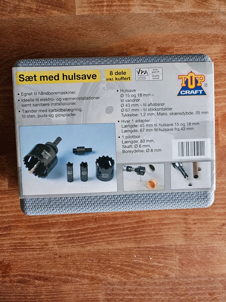 Helt nyt Hulsave sæt med 8d