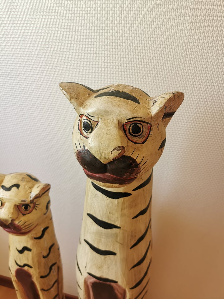 Tiger træfigurer dekorativ