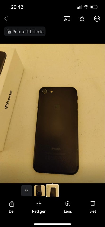 iPhone 7, 32 GB, sort