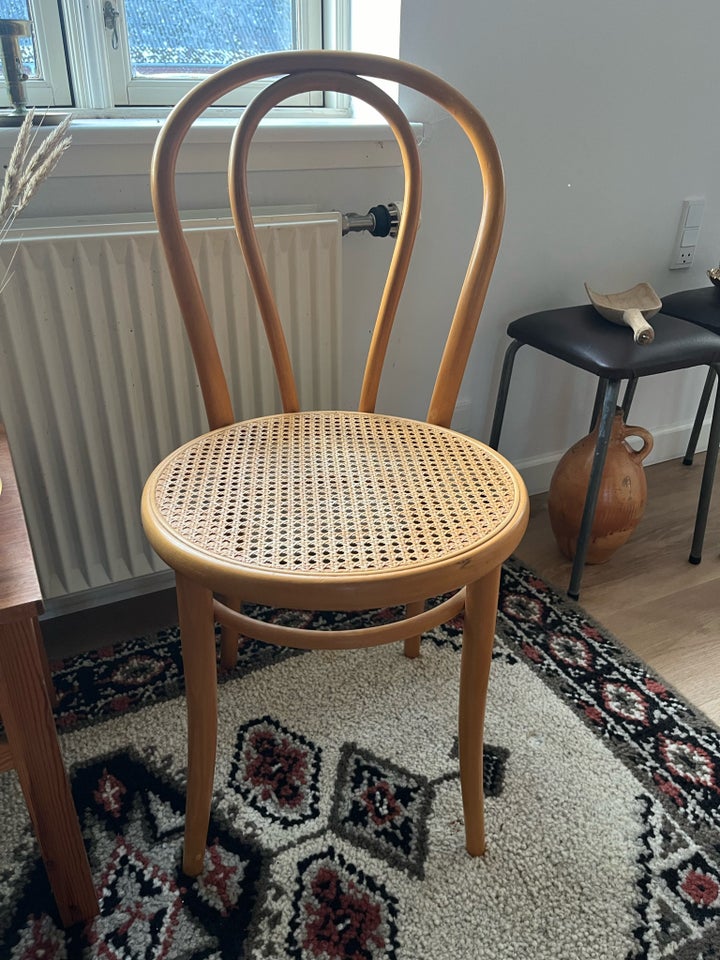 Spisebordsstol, bøg og rattan