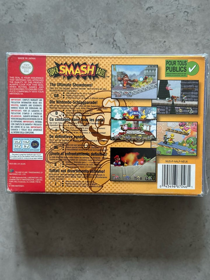 Super Smash Bros Komplet N64 PAL