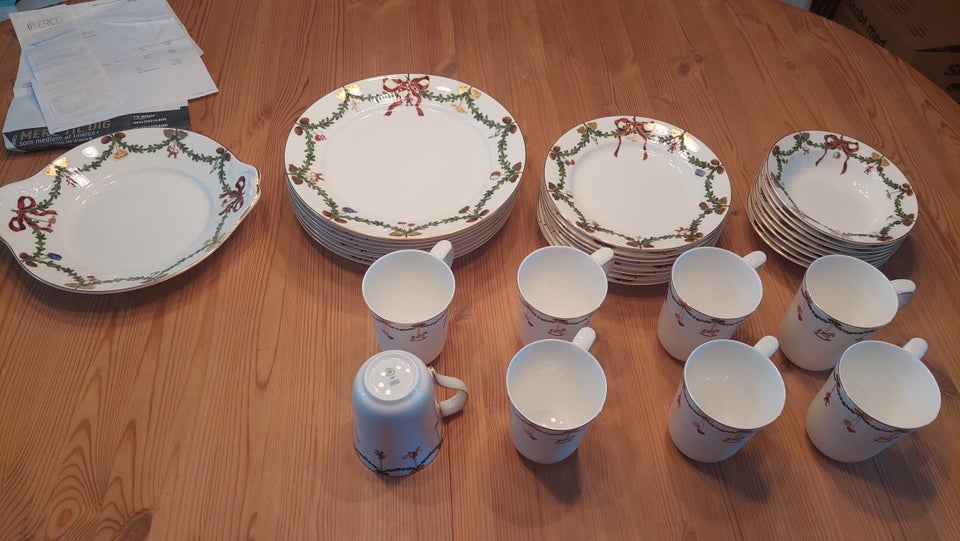 Porcelæn Service Stjerne Riflet