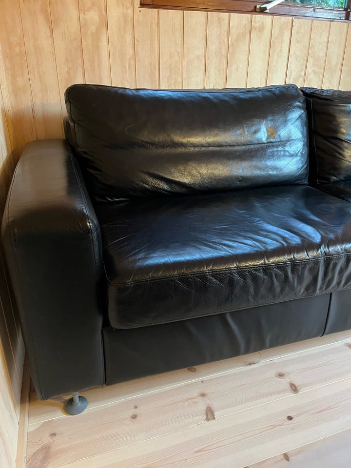 Sofa læder 3 pers