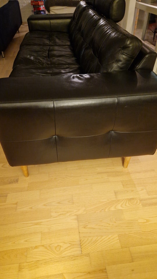 Sofa, læder, 3 pers.