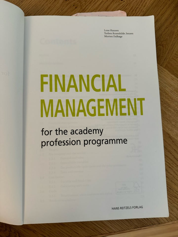 Financial Management for Academy