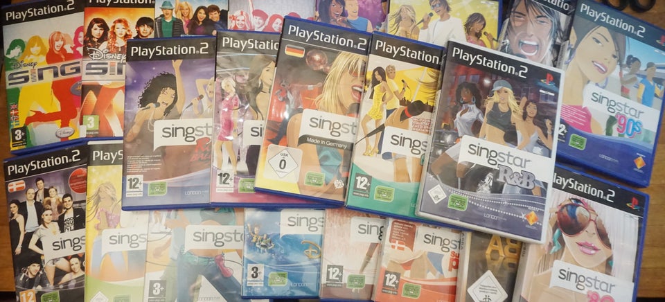 SingStar spil til PS2, PS2