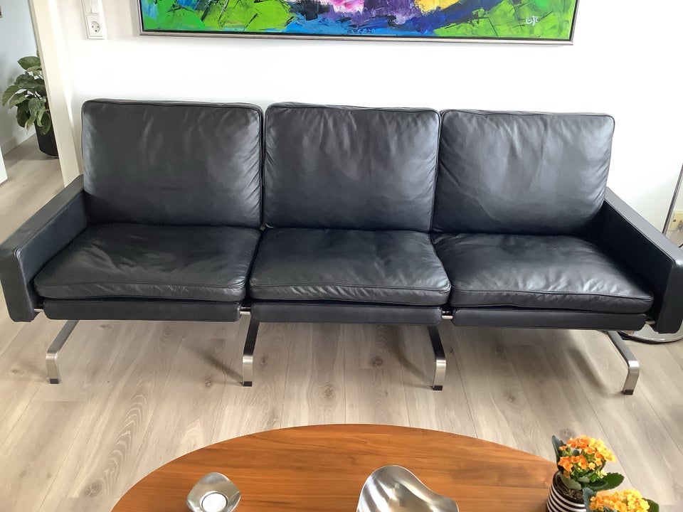 Sofa læder 3 pers