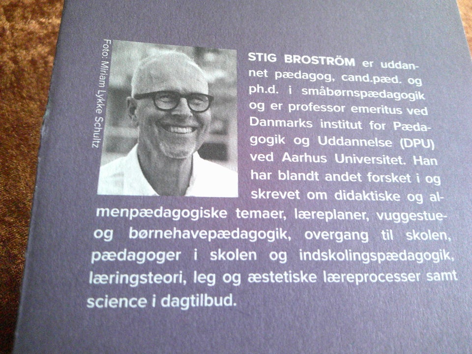 Mål og formål, Stig Broström, emne: