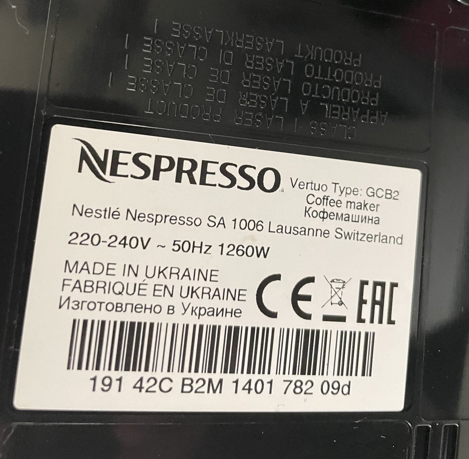 Kaffe-kapselmaskine, Nespresso