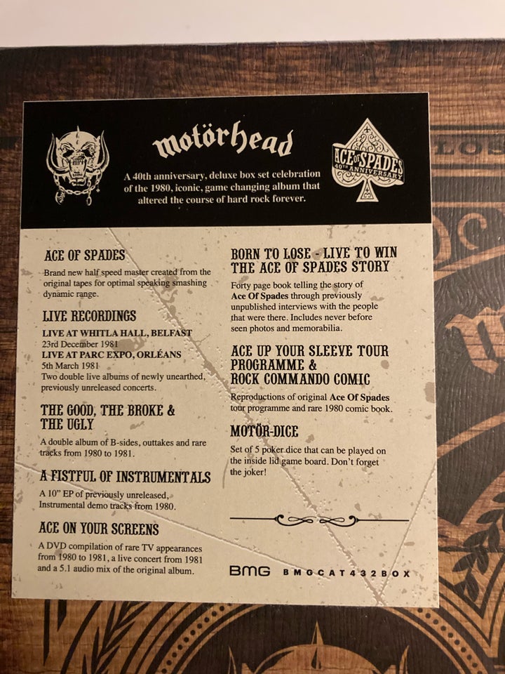 LP, Motörhead, Ace of spades 40th