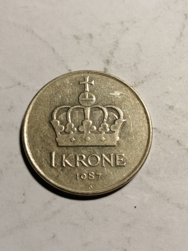 Skandinavien, mønter, 1 krone