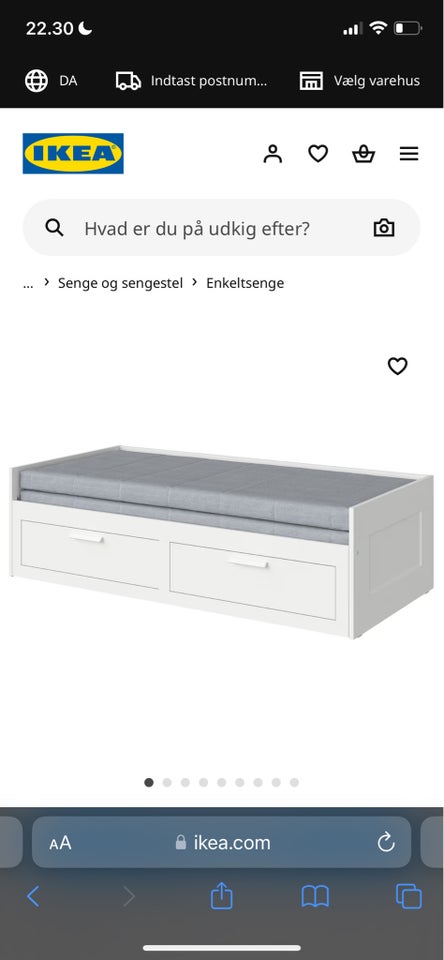 Sovesofa, Ikea brimnes, b: 90 l: 205