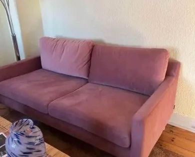 Sofa, velour, 2 pers.