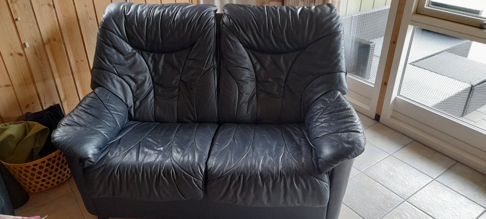 Sofa, læder, 2 pers.