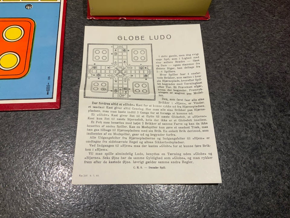 Globe ludo, Gammelt familiespil,