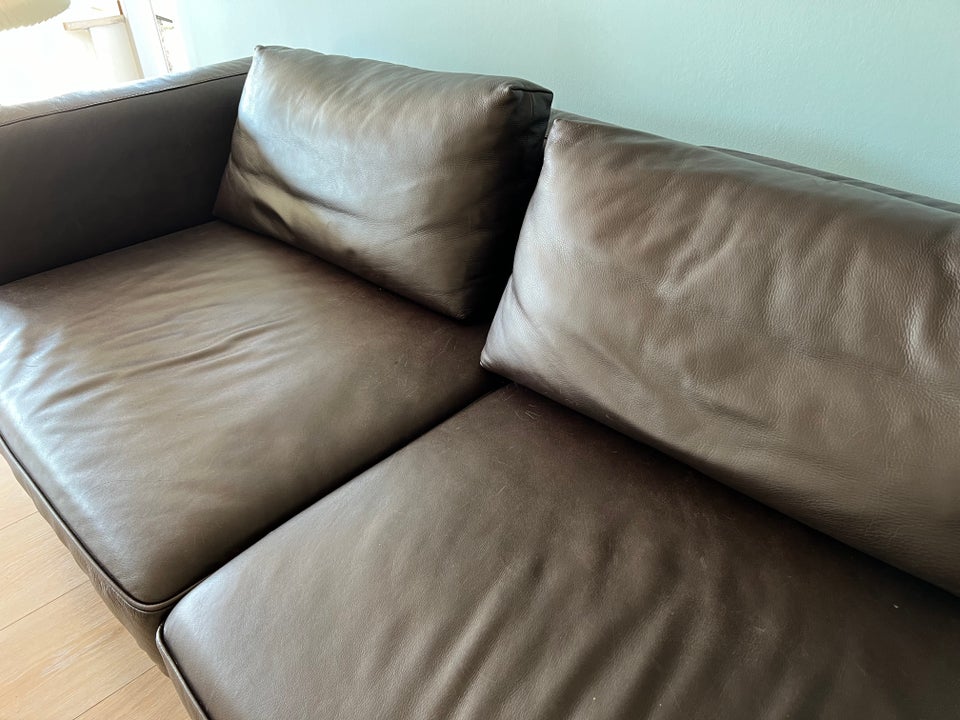 Sofa, læder, 3 pers.