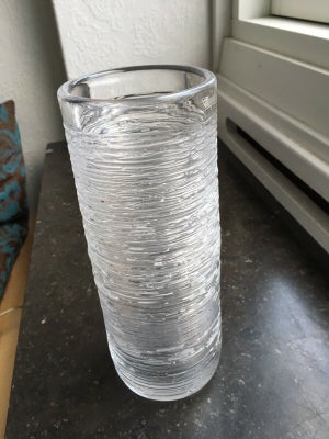 Glas Vase Svensk f Skruf