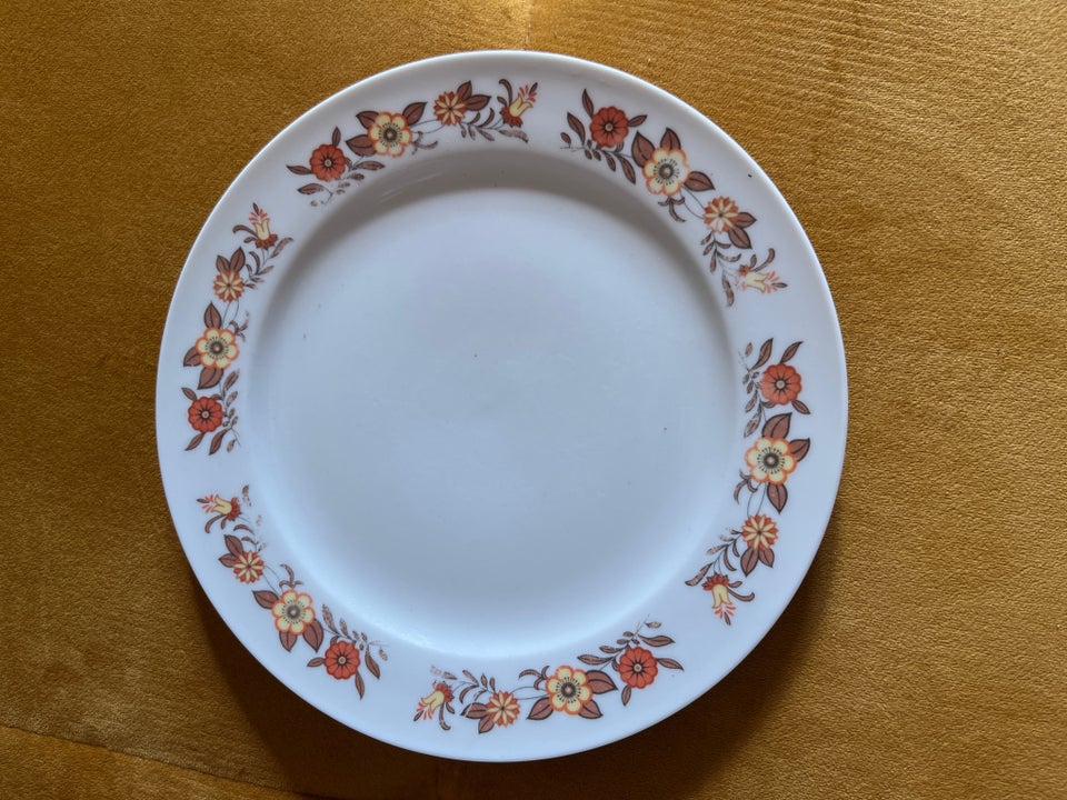 Porcelæn Tallerken Retro