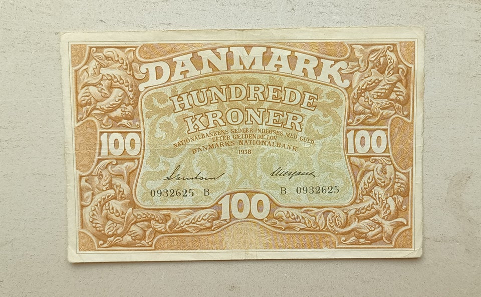 Danmark sedler 100 kroner