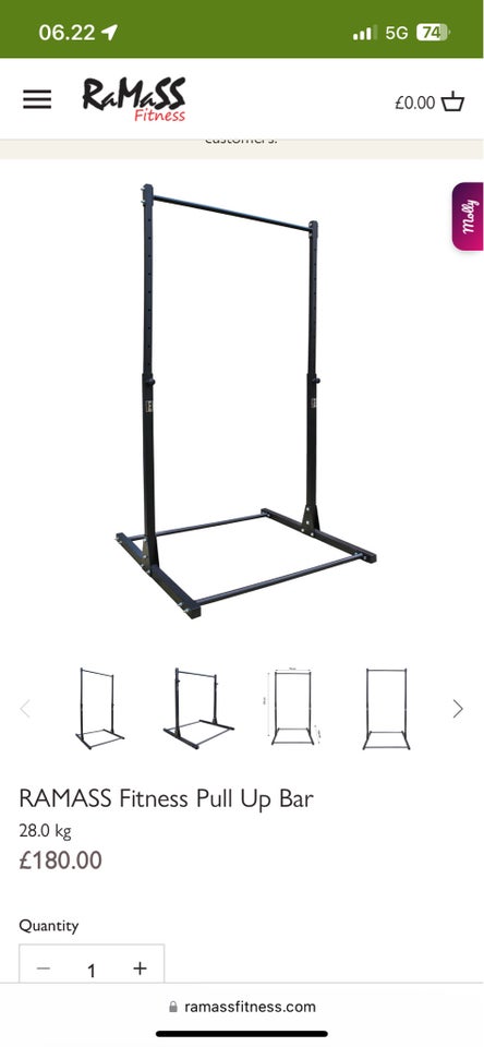 Andet, Ramass Fitness pull up bar,