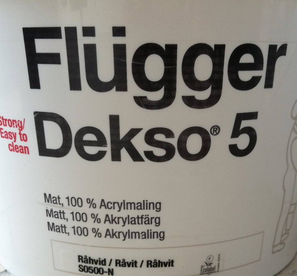 Vægmaling, Flügger, 10 liter