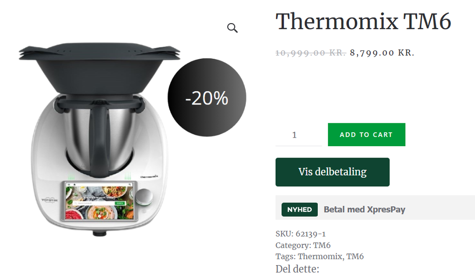 Thermomix TM6 - 20% Black w...