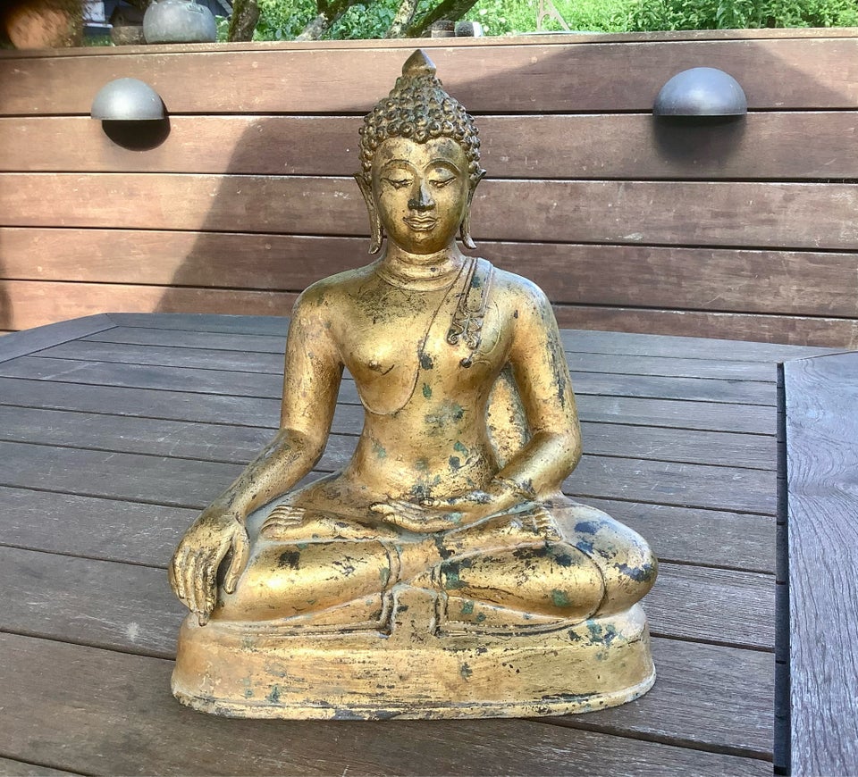 Buddha Antik Bronze 150 år gl