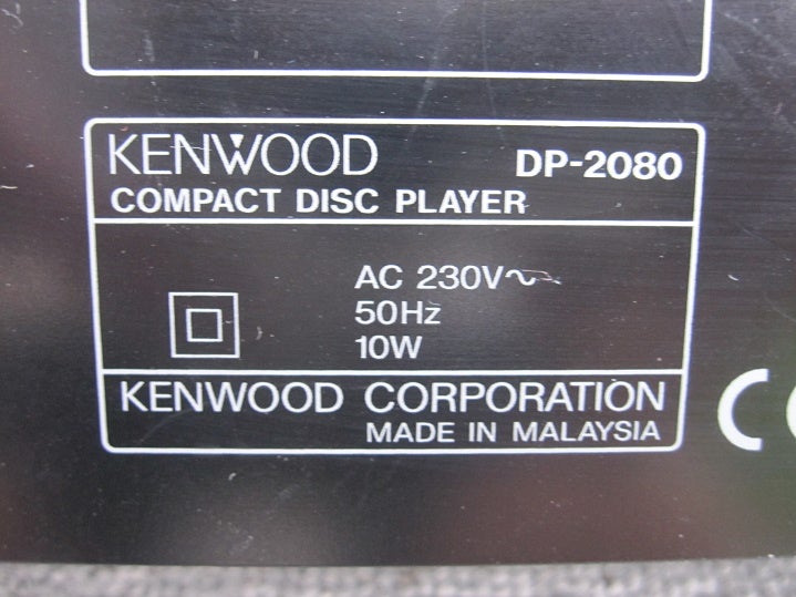 CD afspiller, Kenwood, DP-2080