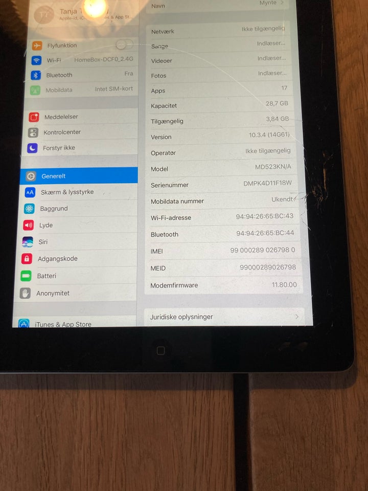 iPad, 32 GB, sort