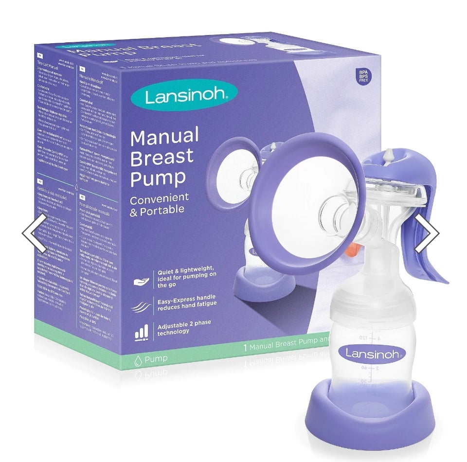 Brystpumpe, Manual breast pump,