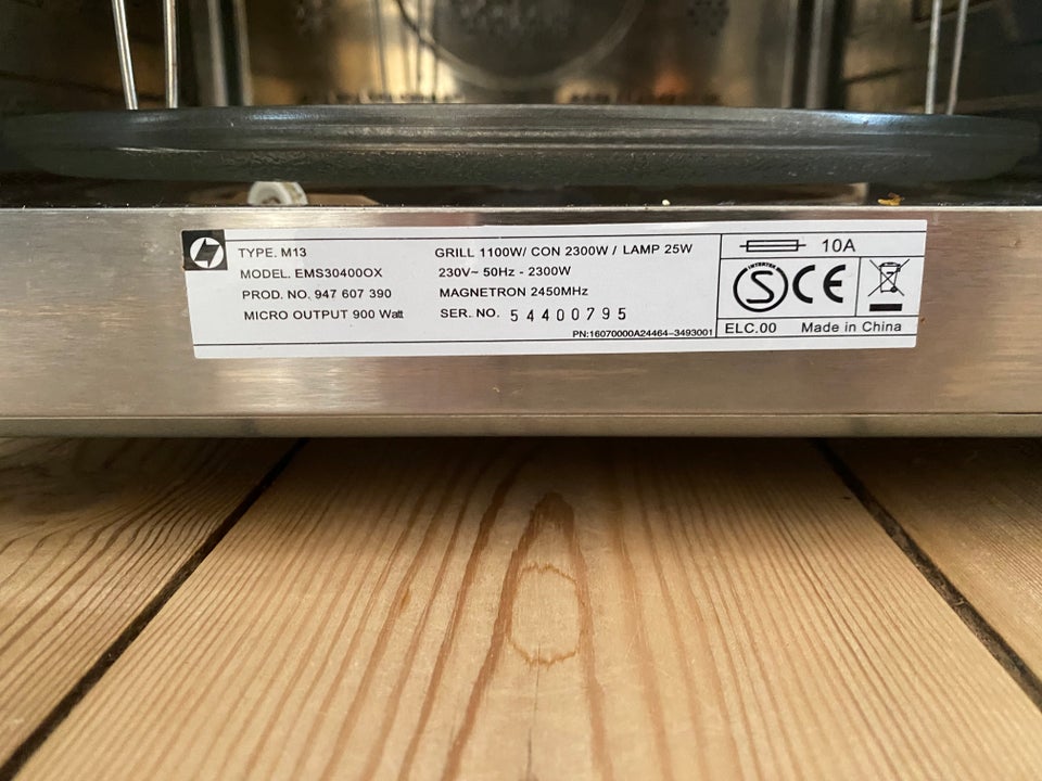 Kombiovn, Electrolux EMS30400OX