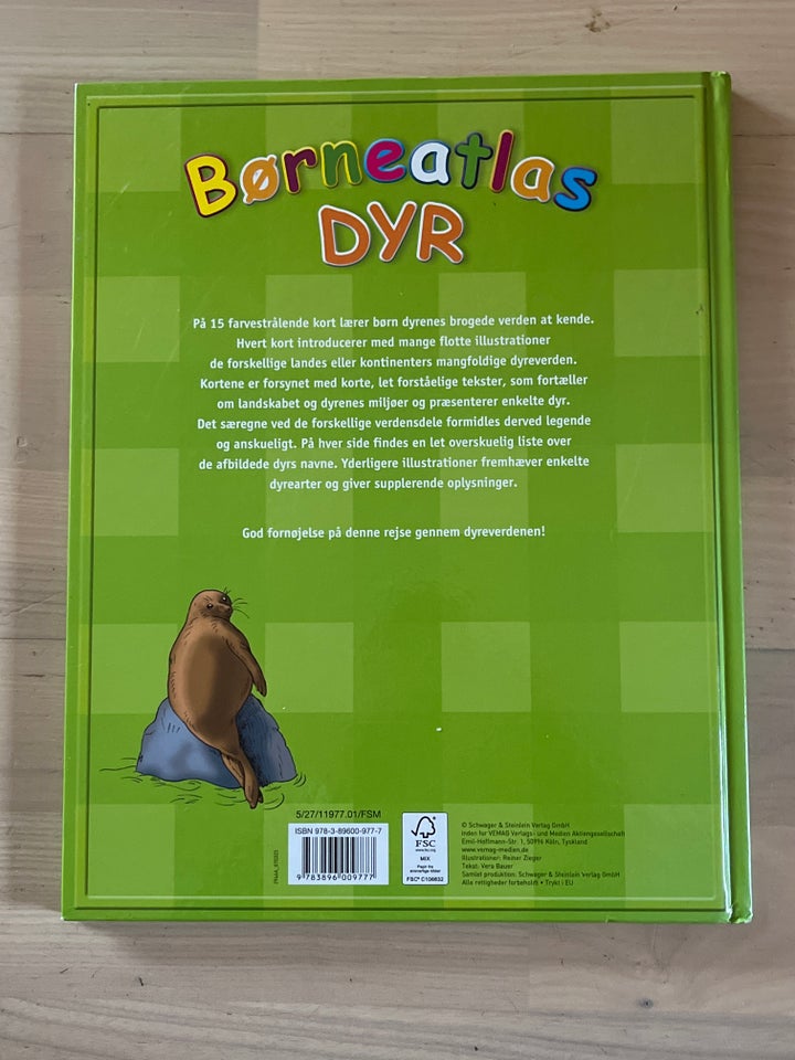 BØRNEATLAS -DYR, REINER ZIEGER