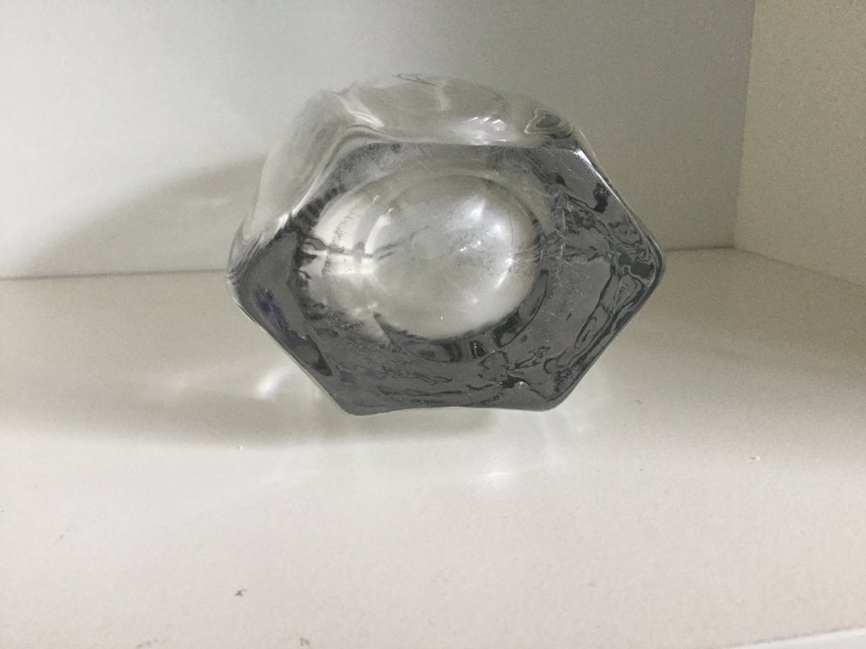 Glas Vase i klart glas  Vintage