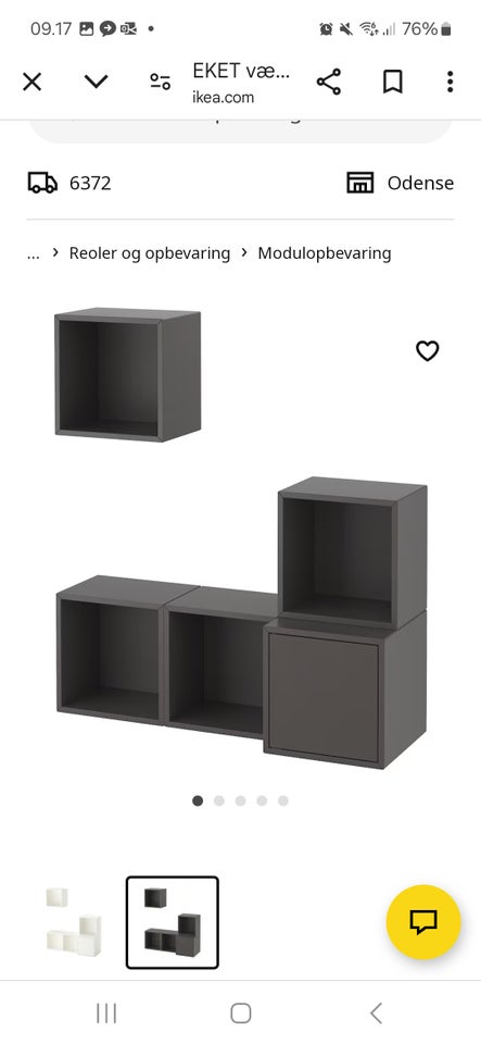 Reolsystem, Eket - ikea, b: 105 d: 35