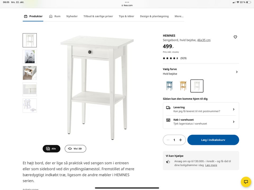 Natbord, Hemnes